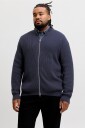 Jack & Jones Plus   Kardigan Jjeperfect Knit Full Zip Cardigan S   Blå