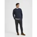 Selected Homme Rai Long Sleeve Knit Crew Neck Blå M