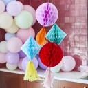 Club Green Hootyballoon Honeycombs Bright Banquet 4-pakning HBBB203