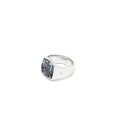 Tom Wood Jewellery Cushion Larvikite Ring Sølv  male 60