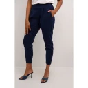 Cream Anett Pants - Navy - S