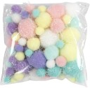 Creativ Company Pom-poms Pastel colours 62gr.