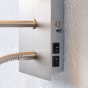 Lindby Stoffvegglampe Shajan med LED-leselys