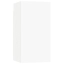 vidaXL TV-benker 7 stk hvit 30,5x30x60 cm sponplate