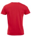 Basic t shirt i rød fra Clique (S)