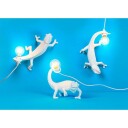 Chameleon Kameleon med Lampe 21 x 9 cm Hvit