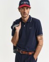 Gant Piquéskjorte med kontrast EVENING BLUE XXXL