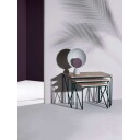 Please Wait to be Seated Blooper Table Lamp Purple Dimmer