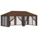  Teltduk med sidevegger Brun 600,5 x 300,5 cm Polyester