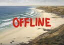 Offline Beach Escape Plakat / 100x150