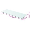 vidaXL Hyllepaneler 2 stk klart glass 70x25 cm
