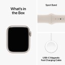 Apple Watch S9 41mm GPS+CEL (Starlight Alu/Starlight Sport Band) M/L