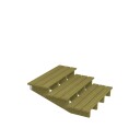 Terrassetrapp PLUS Trinndybde 39 cm B120 Høyde: 420 mm, 3-Trinn