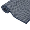 vidaXL Utendørs flatvevd teppe 120x170 cm blå