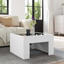  Salongbord med Infinity LED hvit 50x50x30 cm 847602