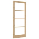 vidaXL Innedør med glass "ORKDAL" 93x232x4 cm Solid trefuru