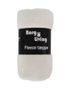 Borg Living Fleeceteppe Hvit 150x200 cm Ekstra myk og fin