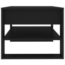 vidaXL Salongbord svart 102x55x45 cm konstruert tre