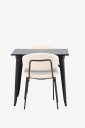 Venture Home   Spisegruppe Tempe med 2 stk spisestoler Chico   Hvit