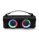 Partyhøyttaler - Boombox På 2x12watt Stereo Med Rgb-Led-Lys - Nedis