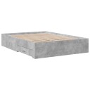  Sengeramme med skuffer betonggrå 120x190 cm konstruert tre 8721102620683
