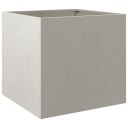 Plantekasse sølv 49x47x46 cm rustfritt stål