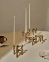 Nagel Lysestake 3-pk + 12 Stearinlys, Bronze Brass