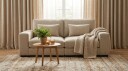 Dubai 2 seters sofa ekstra dyp i Chenille   Beige