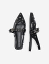 ONLY Onlaura-5 Pu Slingback Buckle Ballarina - Black - 37