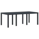 Hagebord Antrasitt 200x100x73 cm Poly Rattan