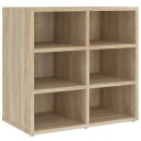 vidaXL Skoskap sonoma eik 52,5x30x50 cm