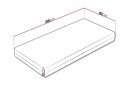 Arigna Fjærmadrass 80x200 cm -