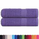 vidaXL Dusjhåndklær FROGN 2 stk lilla 70x140 cm 360 gsm