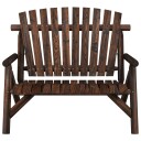 vidaXL Hagebenk 2 seter 119x85x98 cm heltre gran
