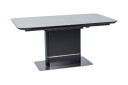 Psyri Forlengningsbart Spisebord 160 cm - Keramikk/Grå/Svart
