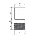 Pipelife Smartline Overgang med Utvendig Gjenge 1 1/4"