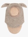 HUTTEliHUT Ullbalaklava Med Ører Camel Melange 50