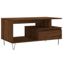  Salongbord brun eik 90x49x45 cm konstruert tre 8721012113381