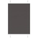 plisségardin sort 100x150 cm Stoff Bredde 99,4 Polyester