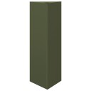Plantekasse olivengrønn trekantet 30x26x75 cm stål