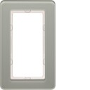Hager 13096076 Dekkramme Stort Hullbilde Q.7 Glass Svart