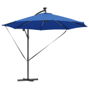  Kantilever bananparasol med lås asurblå 294 x 294 x 248 cm