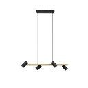 Marley Taklampe 80 cm 4L 4 x GU10 Svart/Gull