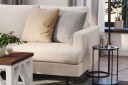 Menard Compact 4 seters Venstrevendt L formet Sjeselongsofa i Stoff   Beige