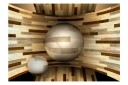 Fototapet Wooden Orbit 200x140 - Artgeist sp. z o. o.