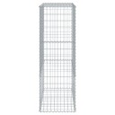Gabionkurv med deksel 100x50x150 cm galvanisert jern