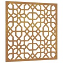 Veggdekorasjon til hage 105x55 cm cortenstål maurisk design