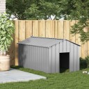  Hundehus Med Tak 114X202X101 cm Galvanisert Stål