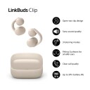 Sony LinkBuds Clip åpne øretelefoner Gråbeige
