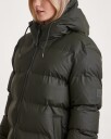 Rains Alta Long Puffer Jacket - Green M
